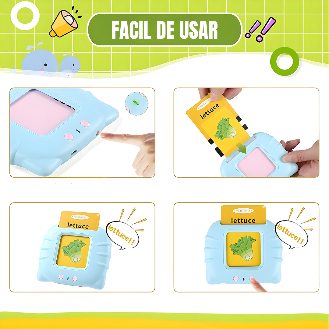 VerbaLingo 3 modos - 114 Tarjetas Educativas en Español e Inglés + 100 Tarjetas adicionales y  ENVIO GRATIS 🎁