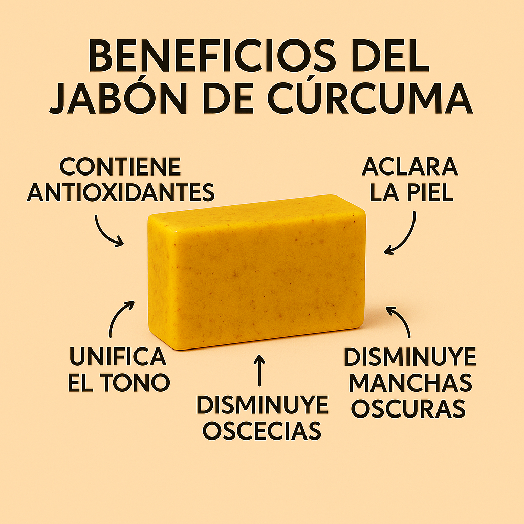 Jabón de Cúrcuma + Ácido Kójico – PROMO  2x1 ✨ Eliminador de Manchas y Acné - 100% ORIGINAL + ENVIO GRATIS 🎁