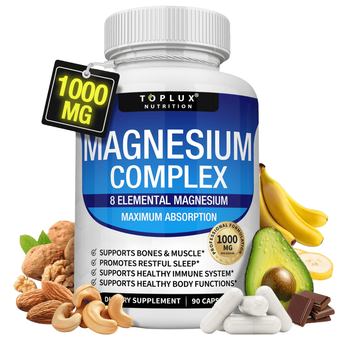 Magnesium Complex 🍃  TopLux™  IMPORTADO 🇺🇸 (ORIGINAL) + ENVIO GRATIS 🎁