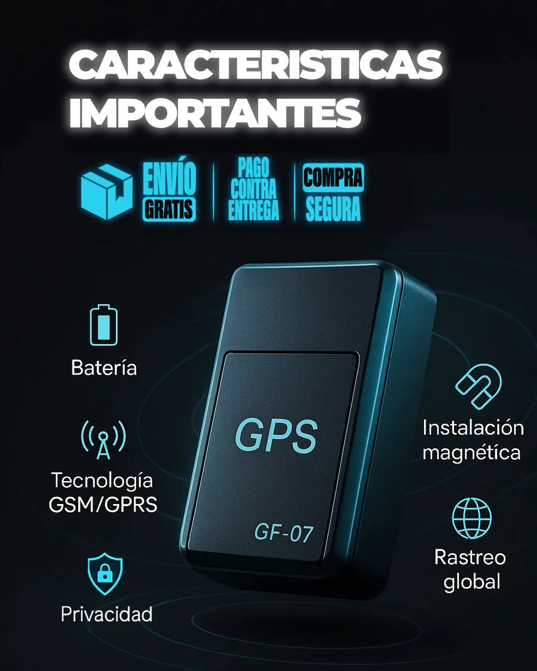 🛰️ Mini GPS RASTREADOR 24/7 con Audio en Tiempo Real + ¡ENVÍO GRATIS! 🎁