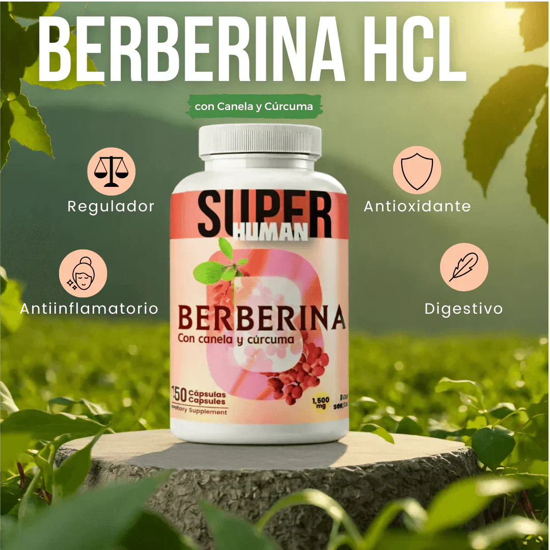 Berberina - Cápsulas de Equilibrio de la Glucosa y Prevención Diabética + Envio Gratis