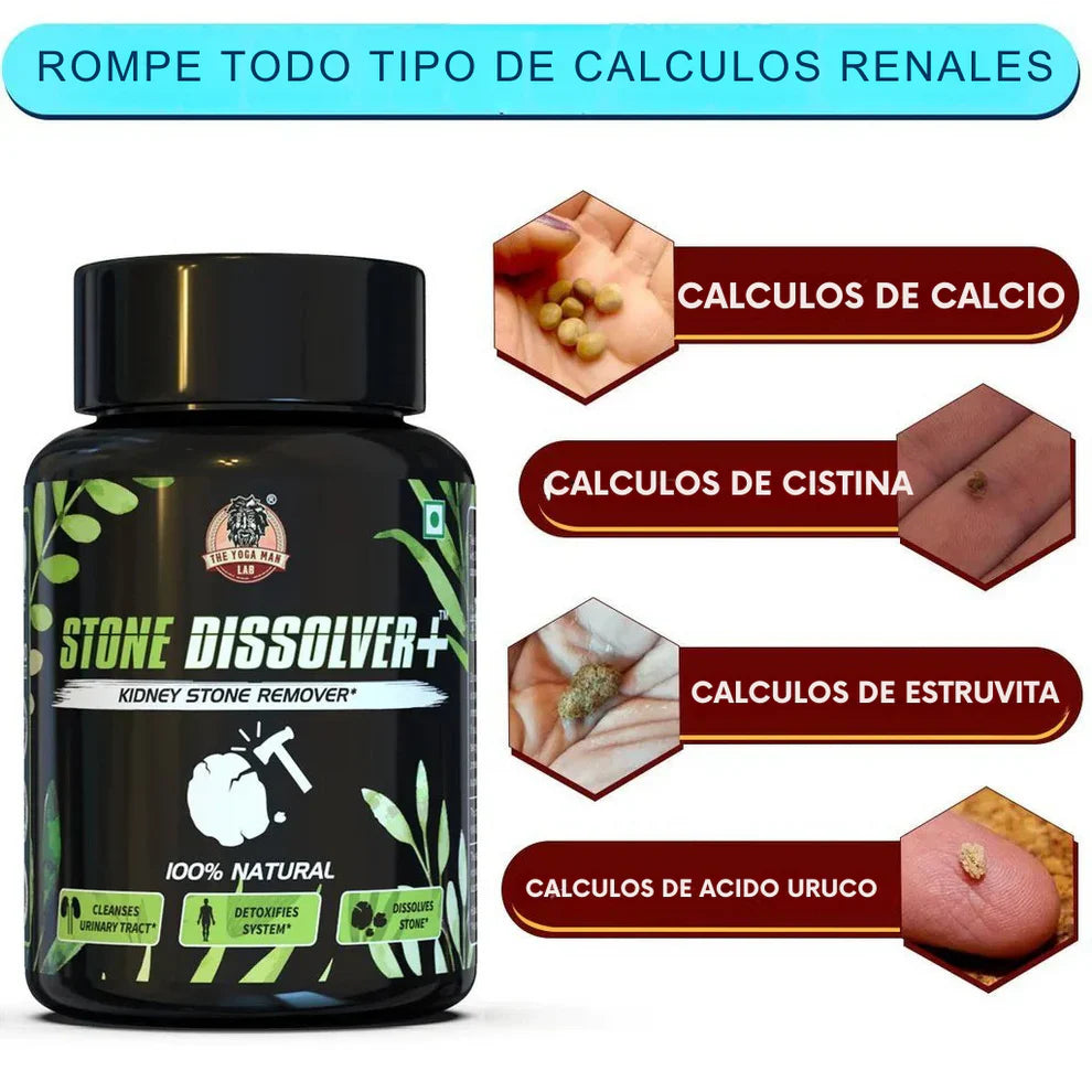 STONE DISSOLVER Suplemento Renal 100% Natural + ENVIO GRATIS